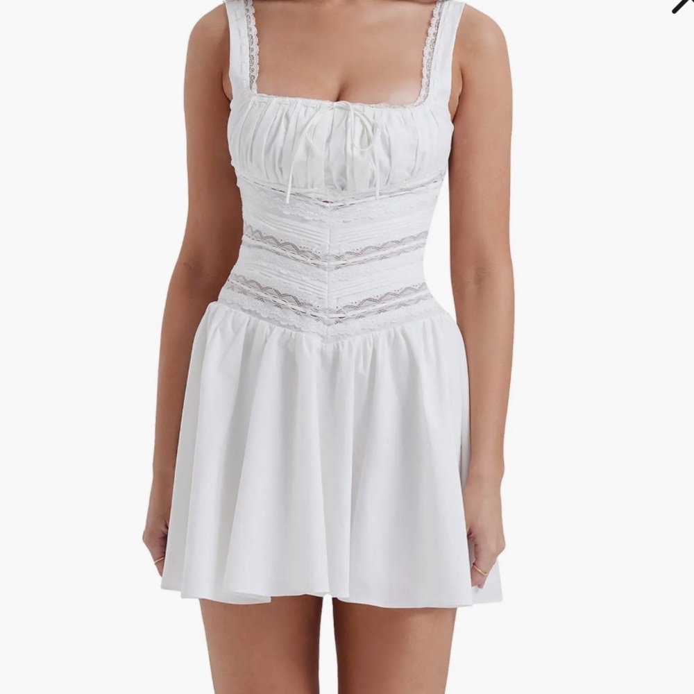 House of CB Tiffani Lace Trim Minidress